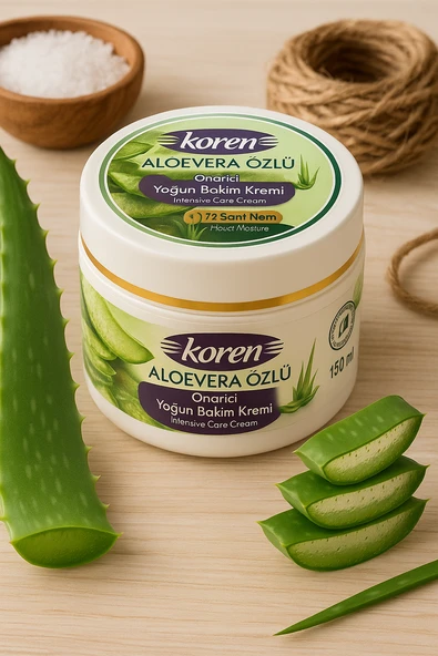 KOREN Aloe Vera Yoğun Nemlendirici ve Onarıcı Krem  150 ml ürün görseli 1