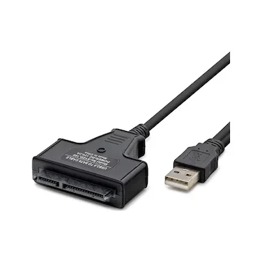 HADRON HDX7516 USB (M) TO SATA (M) KABLO 2.5 GÜÇ GİRİŞLİ SİYAH ürün görseli 1