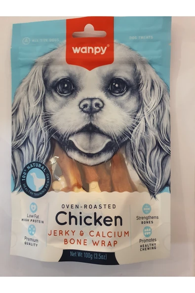 PATİLİMARKET köpek ödülü chicken jerky calcium bone wrap ürün görseli 1