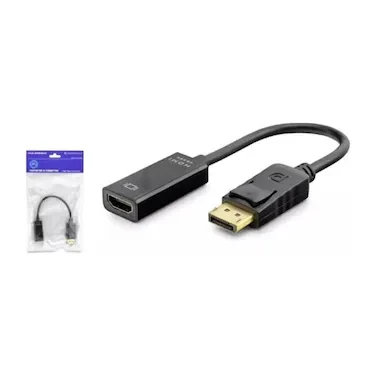HADRON HDX7823 DISPLAY (M) TO HDMI (F) ADAPTÖR 4K 30HZ SİYAH ürün görseli 1
