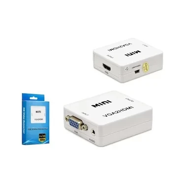HADRON HDX1283 VGA (F) TO HDMI (F) HD VIDEO CONVERTOR BEYAZ ürün görseli 1