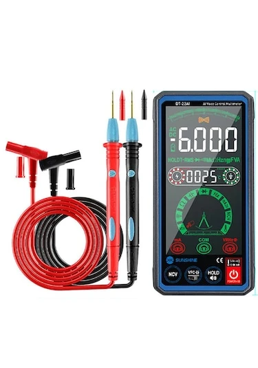 SUNSHINE DT-22AI DİJİTAL ÖLÇÜ ALETİ DOKUNMATİK EKRANLI MULTİMETRE ürün görseli 1