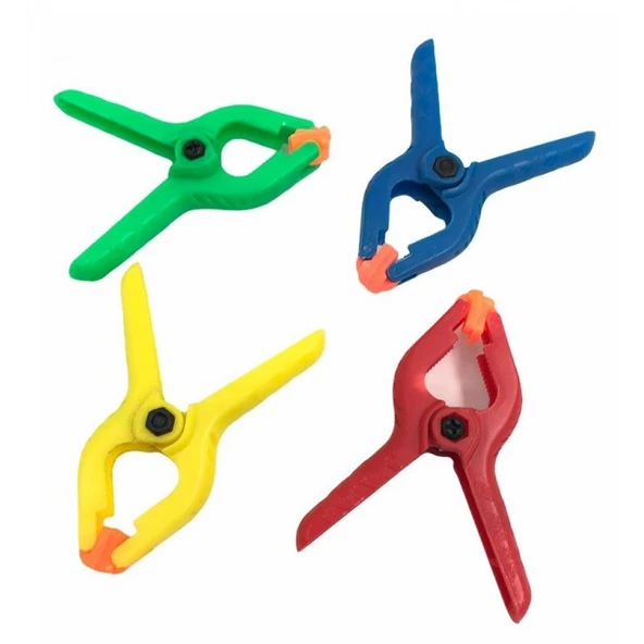 Yaylı Kıskaç Mandal El Tipi Plastik Mengene (Bir Adet) ürün görseli 1