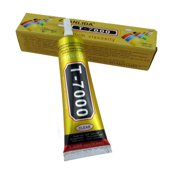 T7000 Dokunmatik Ekran Kapak Çerçeve Yapıştırıcı (Siyah 50 ml) ürün görseli 1