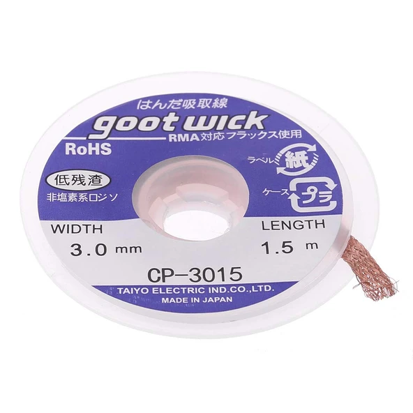 Gootwick CP-3015 Lehim Çekme Teli 3.0 mm 1.5 metre ürün görseli 1