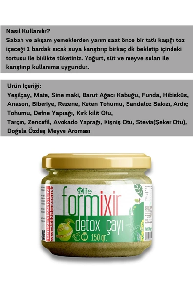 NLİFE FORMİXİR DETOX ÇAYI 20 BİTKİ KARIŞIMI 2X150 GR ürün görseli 1