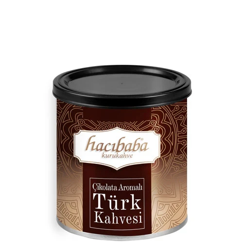 Hacıbaba Çikolata Aromalı Türk Kahvesi Teneke 100 gr 5 Adet ürün görseli 1