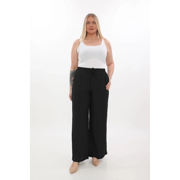 Viscose Büyük Beden Pantalon - Resim 2