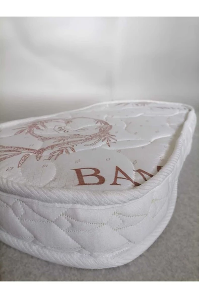 Brzn Yatak Anne Yanı Bambu Oval Beşik Yatagı 50x90x15 ürün görseli 1