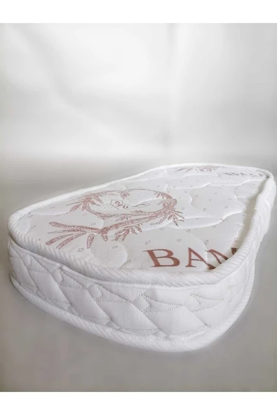 Brzn Yatak Oval Beşik Yatağı 60x90x15 ürün görseli 1