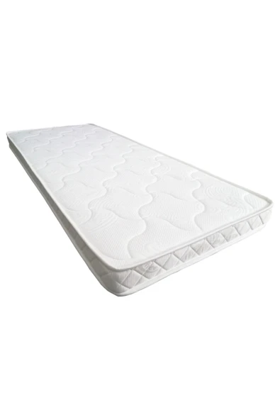 ZG Yatak Beyaz Havlu Kumaş Yaysız Bondeks Sünger Tek Kişilik Yatak 70x140x15 ürün görseli 1