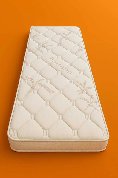 Brzn Yatak BRZN 80x130x20 bambu kumaş yaysız sünger yatak ürün görseli 1