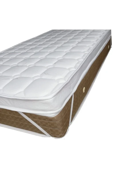 ZG Yatak BRZN 150x190x8  havlu kumaş 4 köşe lastikli yatak pedi ürün görseli 1