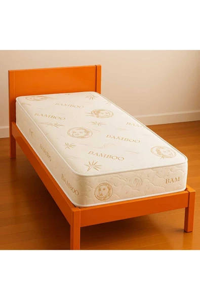 ZG Yatak Tek Kişilik 100x200x15 Sünger Yaysız Bambu Kumaş Yatak ürün görseli 1