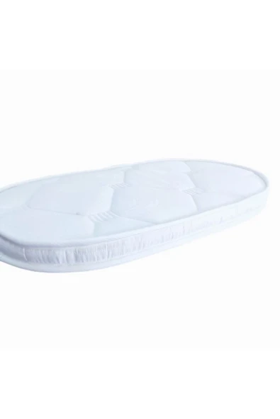 Brzn Yatak BRZN 50x100x8 havlu kumaş oval beşik yatagı ürün görseli 1