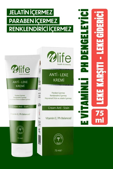 NLİFE ANTİ LEKE KREMİ KOYU LEKE KARŞITI BAKIM TÜM CİLTLER 75 ML ürün görseli 1