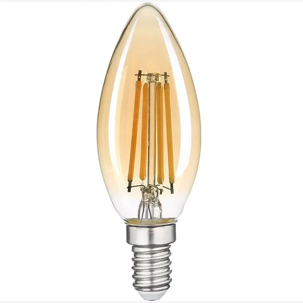 ELİTLED C 35 RUSTİK E 14 DUY 4 WATT LED AMPUL - Resim 2