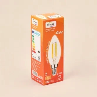 ELİTLED C 35 RUSTİK E 14 DUY 4 WATT LED AMPUL ürün görseli 1