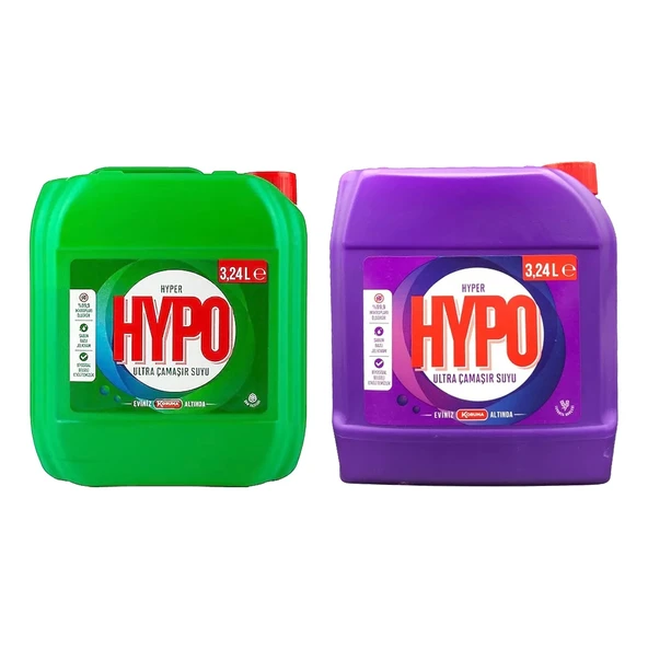 Hypo Çamaşır Suyu 3,24 Lt Çam Ferahlığı ve Lavanta 2 li Set ürün görseli 1