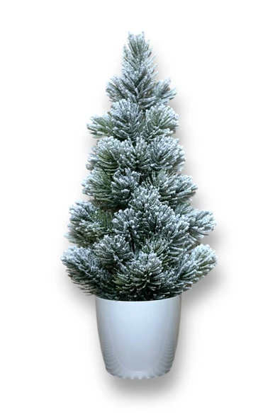 KAR DESENLİ YILBAŞI ÇAM AĞACI 42 CM - Resim 6
