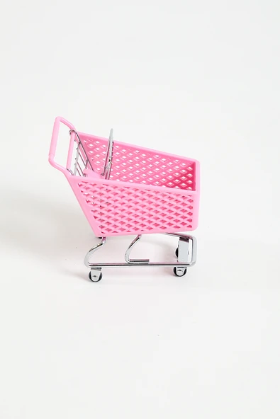 Mini Market Arabası Pembe - Resim 2