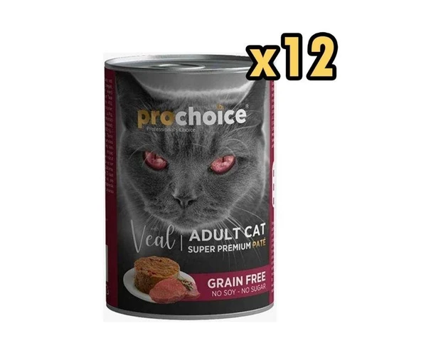 Pro Choice Dana Etli Yetişkin Kedi Konservesi 400 Gr (12 Adet) ürün görseli 1