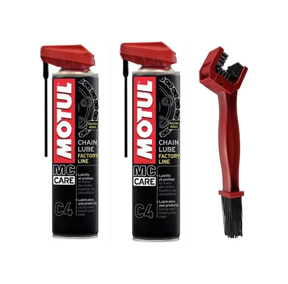 Motul C4 2 Adet+zincir Temizleme Fırçası ürün görseli 1