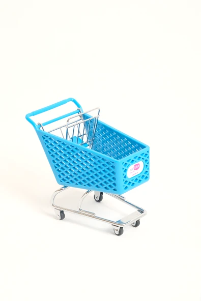 Mini Market Arabası Mavi ürün görseli 1