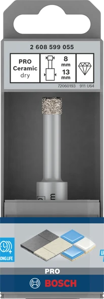 PRO Ceremic Easy Dry Elmas Uç 8*33mm ürün görseli 1