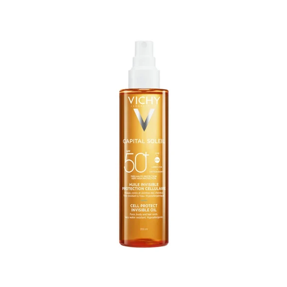 Vichy Capital Soleil SPF50+ Cell Protect Güneş Yağı 200 ml ürün görseli 1
