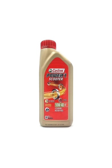 Power 1 Scooter 4t 10w-40 4 Zamanlı 1 Lt Motosiklet Yağı ürün görseli 1