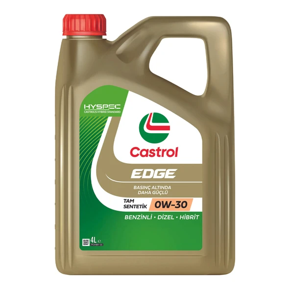 Castrol Edge 0W-30 Tam Sentetik Motor Yağı 4 L ürün görseli 1