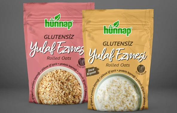 HÜNNAP GLUTENSİZ YULAF EZMESİ 300GR + İNCE KIYIM YULAF EZMESİ 300GR İKİLİ ürün görseli 1