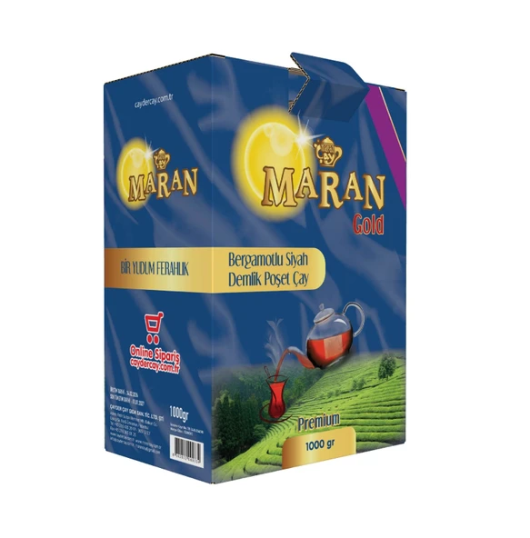 Bergamotlu Siyah Demlik Poşet Çay 1 Kg 20 gr ürün görseli 1