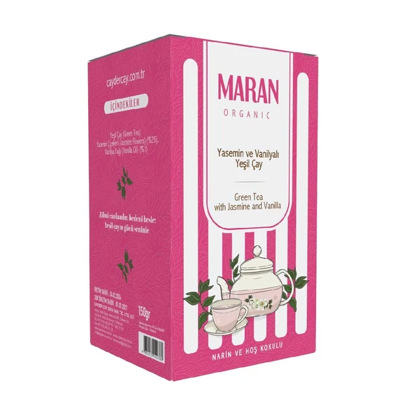 Yasemin ve Vanilyalı Yeşil Çay 150 Gr ürün görseli 1