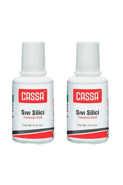 Sıvı Silici Daksil 2 Adet Cassa 18 ml Fırçalı Sıvı Düzeltici Daksil Yazı Düzeltici Okul Ofis Büro Fırça Uçlu Daksil ürün görseli 1