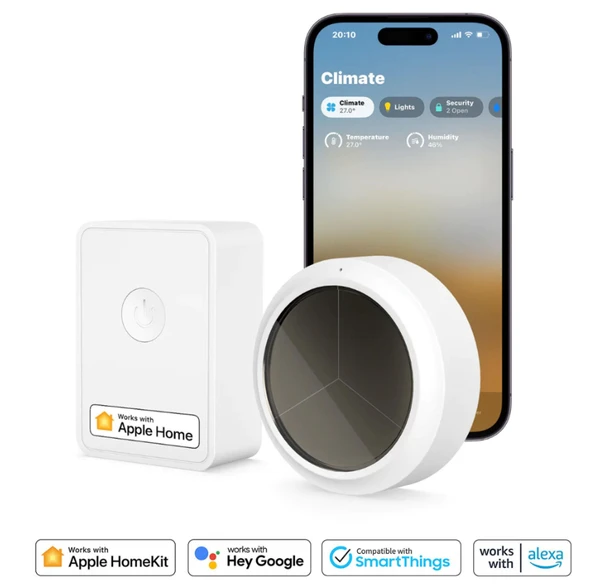 Meross Akıllı Sıcaklık ve Nem Sensörü ve Hub MS100FH (Apple Home Destekli) ürün görseli 1