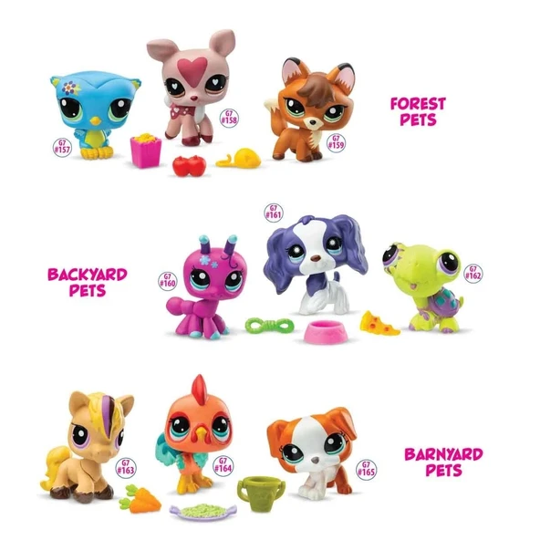 6469 SUN-Littlest Pet Shop Minişler 3’lü Figür Setİ ürün görseli 1
