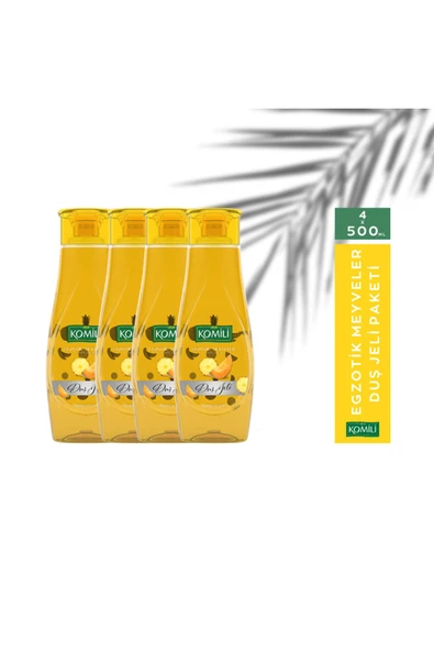 Komili Egzotik Meyveler Duş Jeli 4 ADET 4X500 ml ürün görseli 1