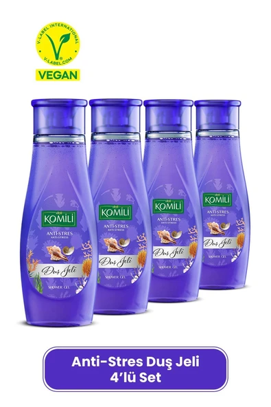 Komili Anti-Stres Vegan Duş Jeli 4'lü Set - Egzotik Koku - 4 X 500 ML ürün görseli 1