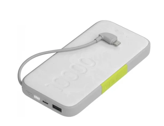 InfinityLab InstantGo Beyaz 10000 mAh Lightning Kablolu Hızlı Şarj Powerbank ürün görseli 1