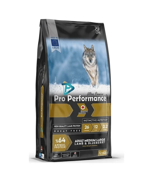 Pro Performance Kuzu Etli Orta ve Büyük Irk Yetişkin Köpek Maması 12 KG ürün görseli 1