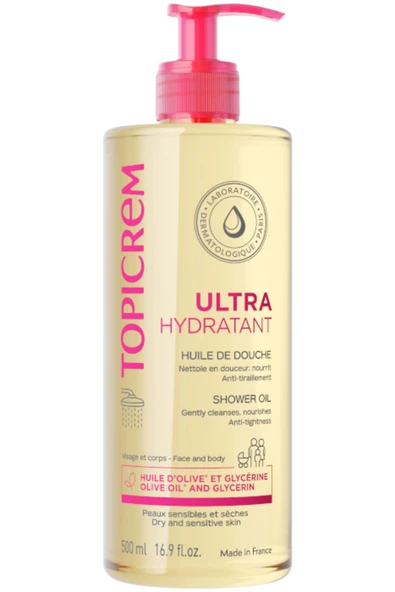 Topicrem Ultra Hydratant Shower Oil 500 ml ürün görseli 1
