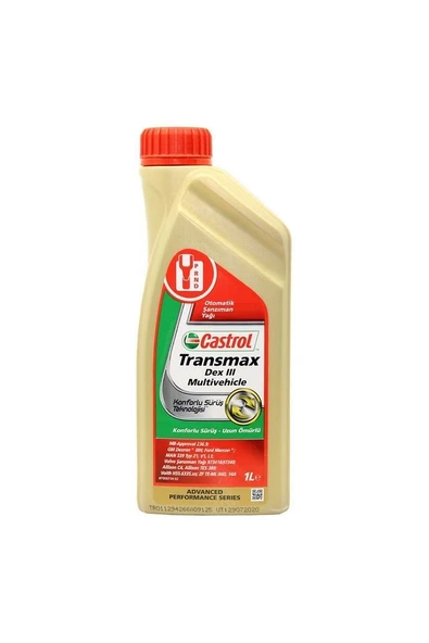 Transmax Dexron Iıı 1 Lt Otomatik Şanzıman Yağ ürün görseli 1