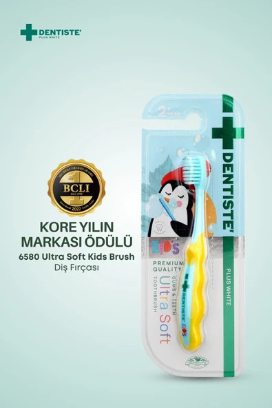 Dentiste Kids Toothbrush Sarı-Mavi - Resim 3