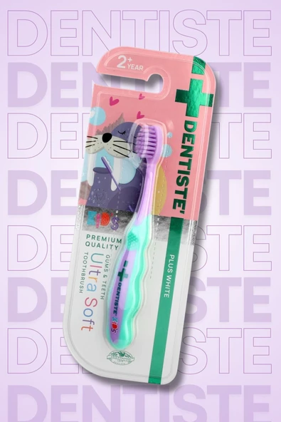 Dentiste Kids Toothbrush Mor-Yeşil - Resim 7