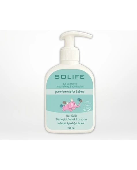 SO LİFE NAR ÖZLÜ BESLEYİCİ BEBEK LOSYONU 250 ML ürün görseli 1