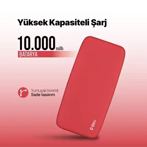 Ttec ChargeUp 2BB204GK1 Gül Kurusu 10000 mAh Powerbank ürün görseli 1