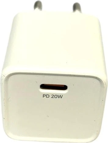 20W Mini Pd Type-C Girişli Şarj Adaptörü-Beyaz - Resim 3