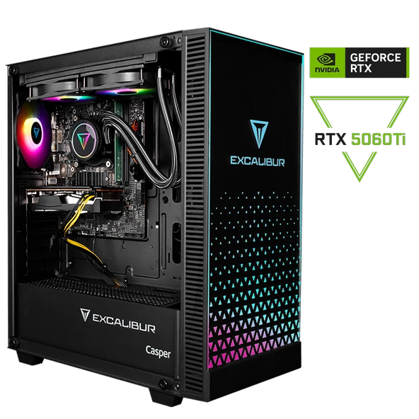Casper Excalibur E65L.147F-EFT0X-0RD Intel Core i7-14700F 64GB RAM 1TB SSD Nvidia GeForce RTX 5060TI Freedos ürün görseli 1